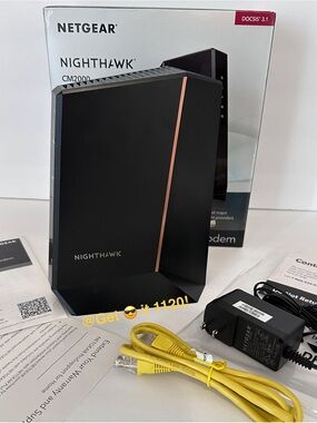 NETGEAR Nighthawk MultiGig Cable Modem CM2000 Compatible With All Cable Provider